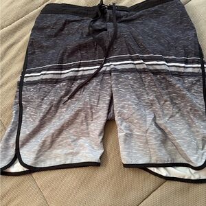 Calvin Klein Black and Gray Mesh Shorts